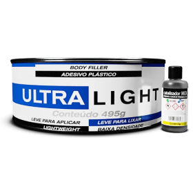 MASSA PLASTICA ULTRA LIGTH MAXI RUBBER 495g+9g