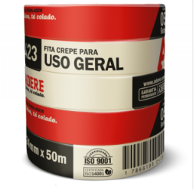 FITA 48X50 CREPE PARA PINTURA IMOBILIARIA BRANCA ADERE