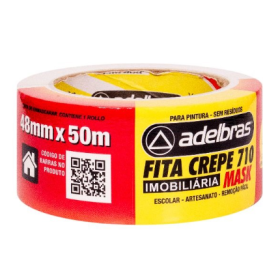 FITA CREPE  BRANCA 48X50M ADELBRAS