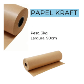 BOBINA DE PAPEL KRAFT 90CM 50GRS